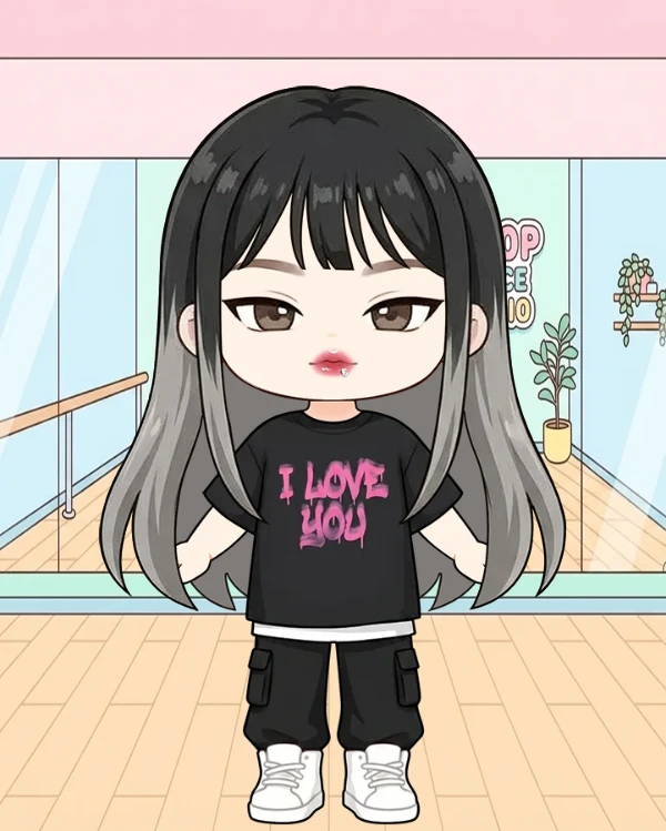 시크한 스트릿 스타일 걸그룹 아이돌 안무 연습 패션