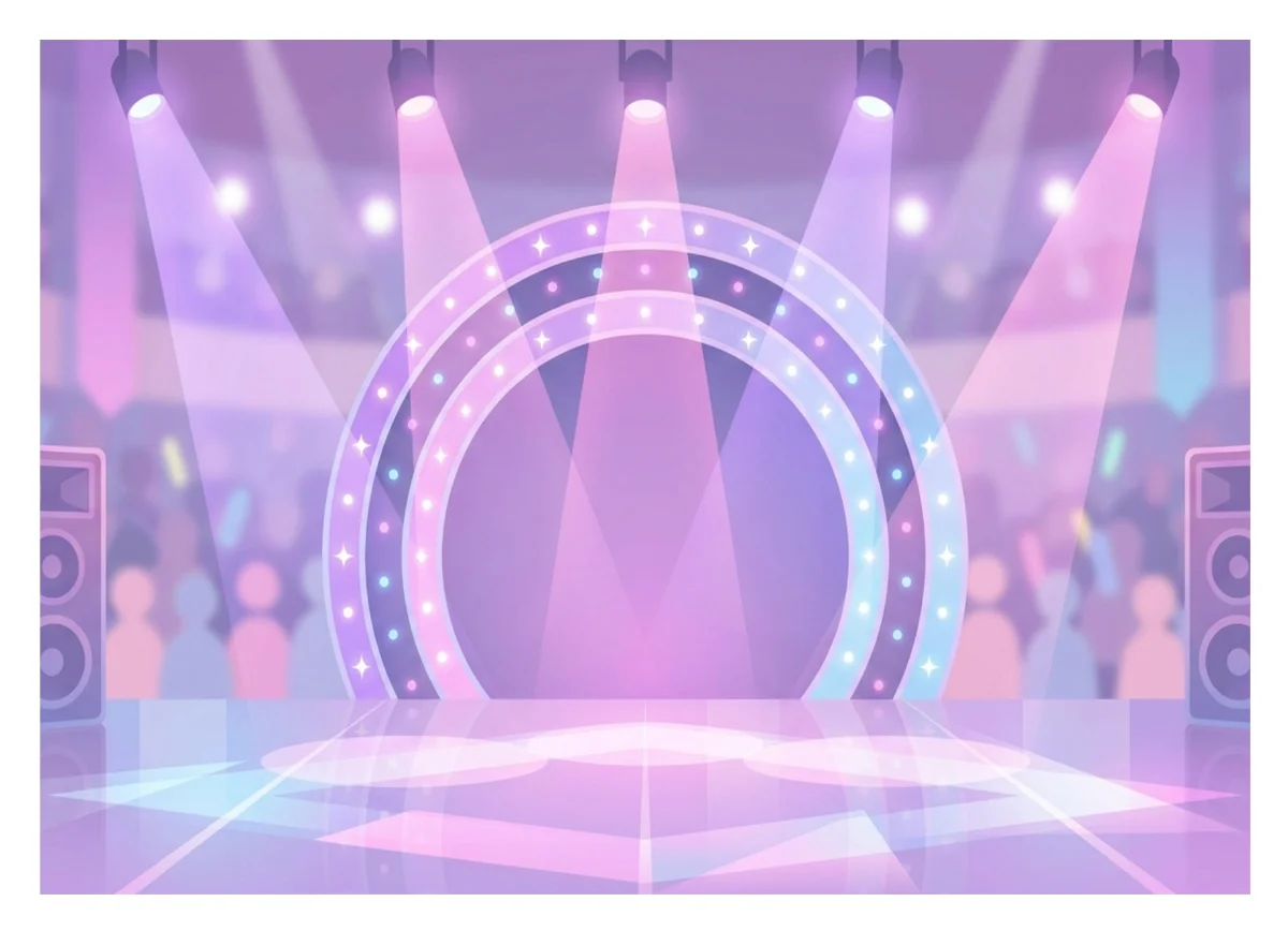 출력된 무대 배경 도안