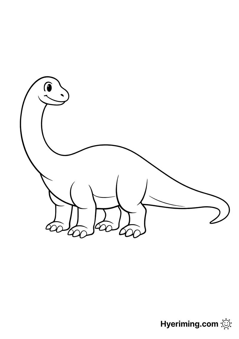 Dinosaur Apatosaurus Coloring