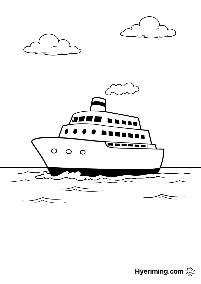 Cruise Ship Coloring