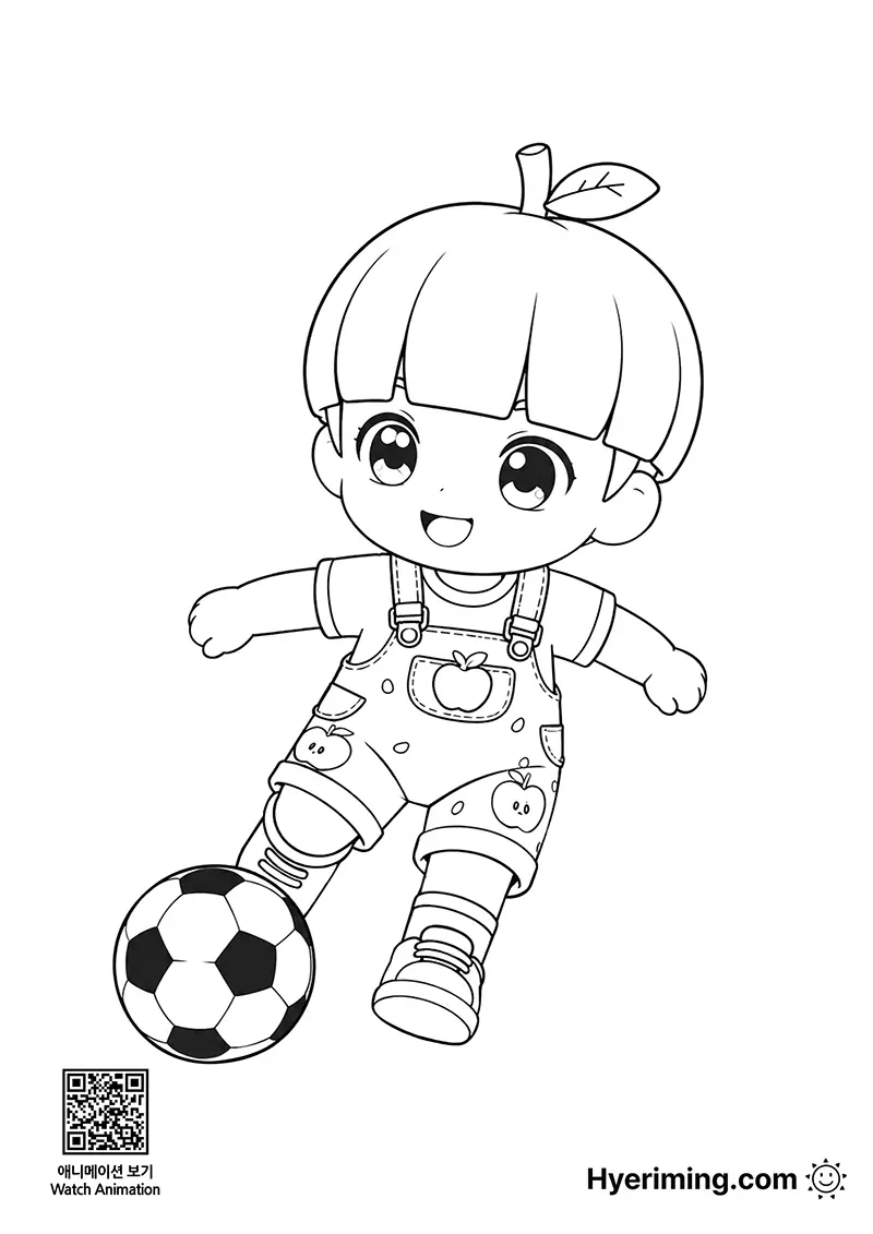 Free printable soccer ball coloring page