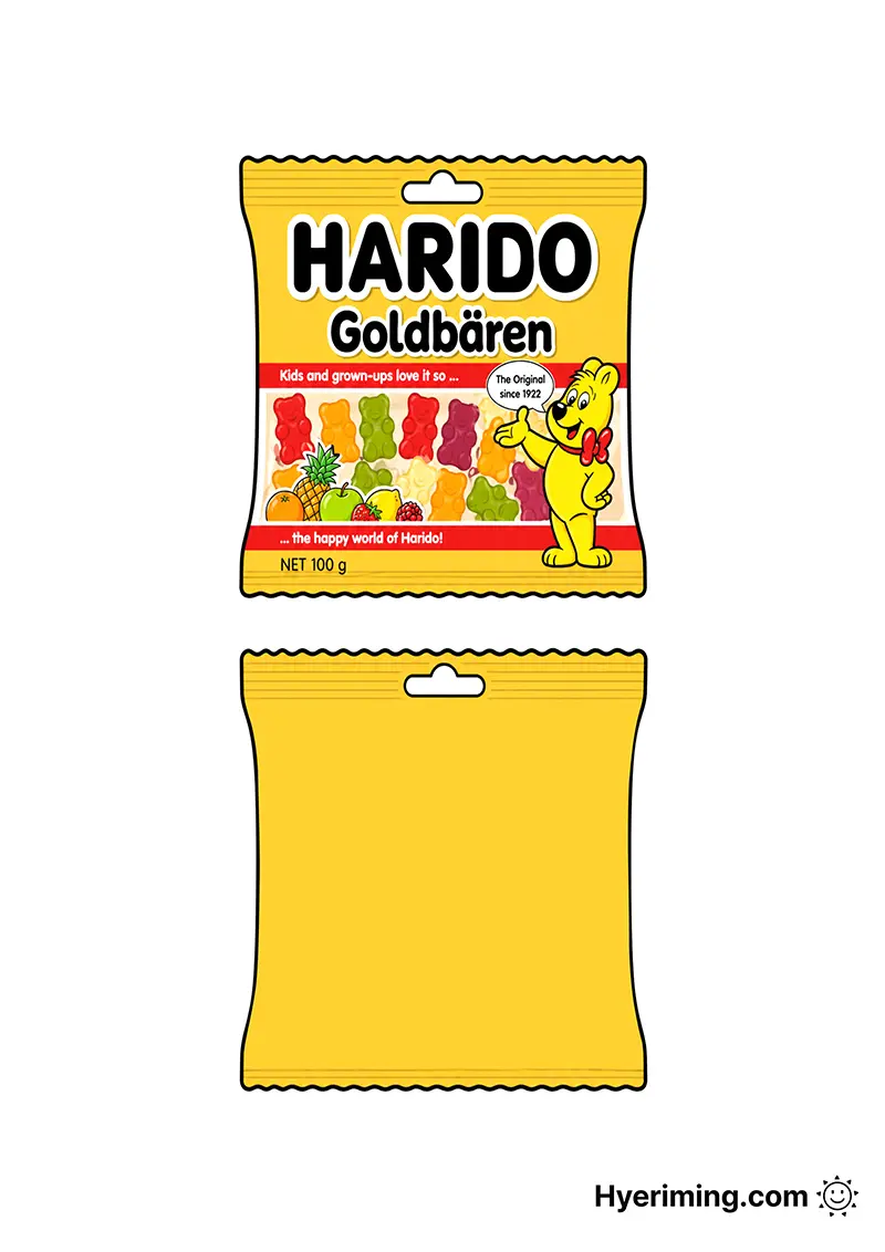무료 종이스퀴시 도안 🍬 곰젤리 봉지 만들기 놀이 프린트 활동지