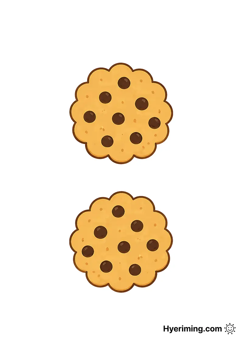 무료 종이스퀴시 도안 🍪 더블 초코 쿠키 만들기 프린트 디저트 놀이