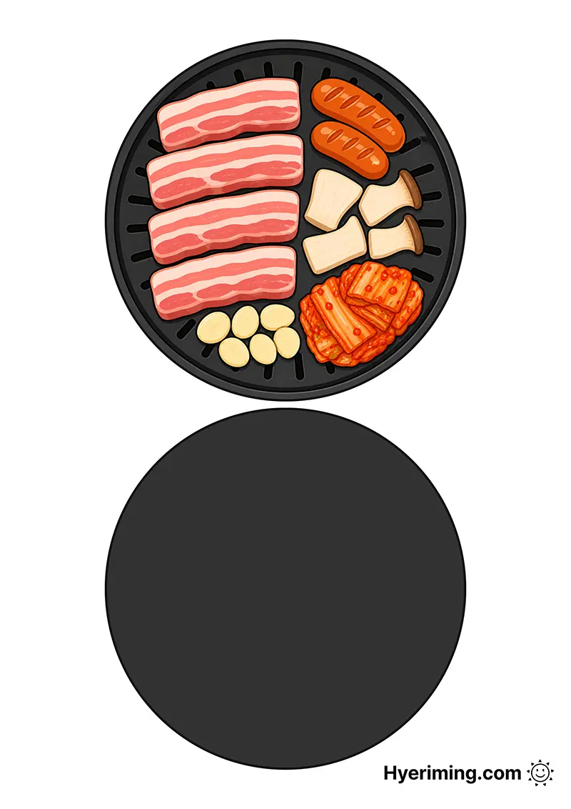 무료 종이스퀴시 도안 🥓 삼겹살 프린트 고기 놀이 만들기