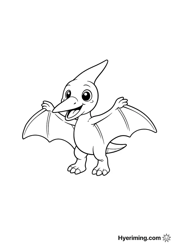 Dinosaur Pteranodon Coloring