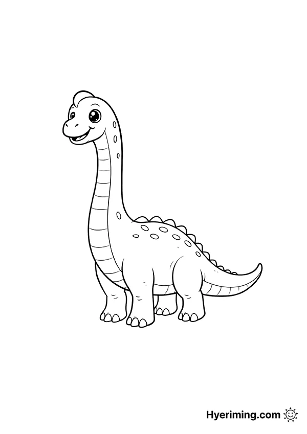 Dinosaur Brachiosaurus Coloring