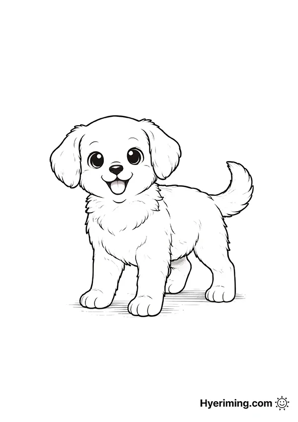 강아지 색칠하기