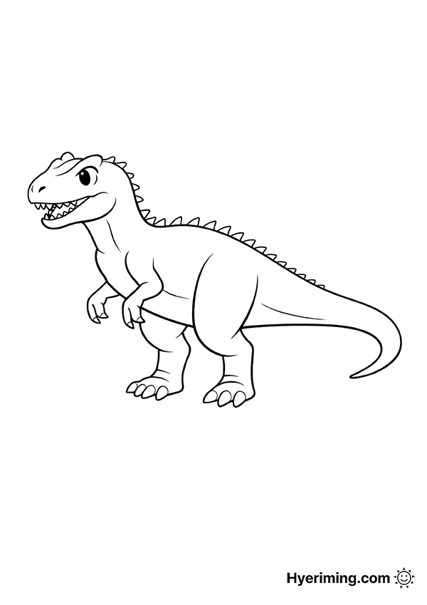 Dinosaur Allosaurus Coloring