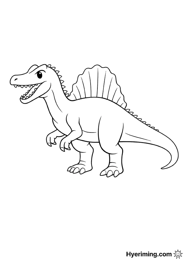 Dinosaur Spinosaurus Coloring