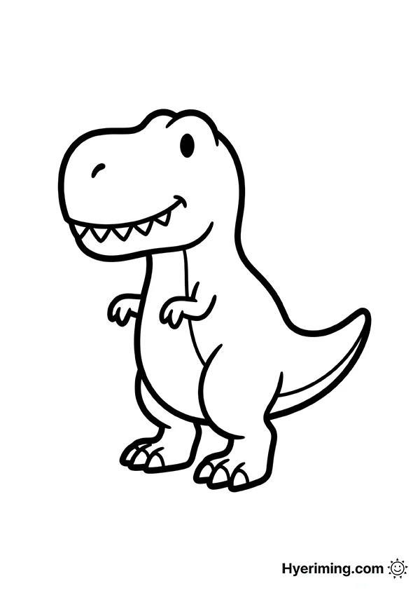 Tyrannosaurus Coloring Page