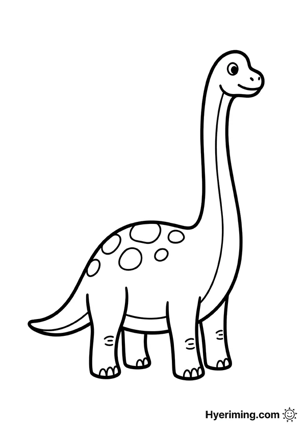 Brachiosaurus Coloring Page