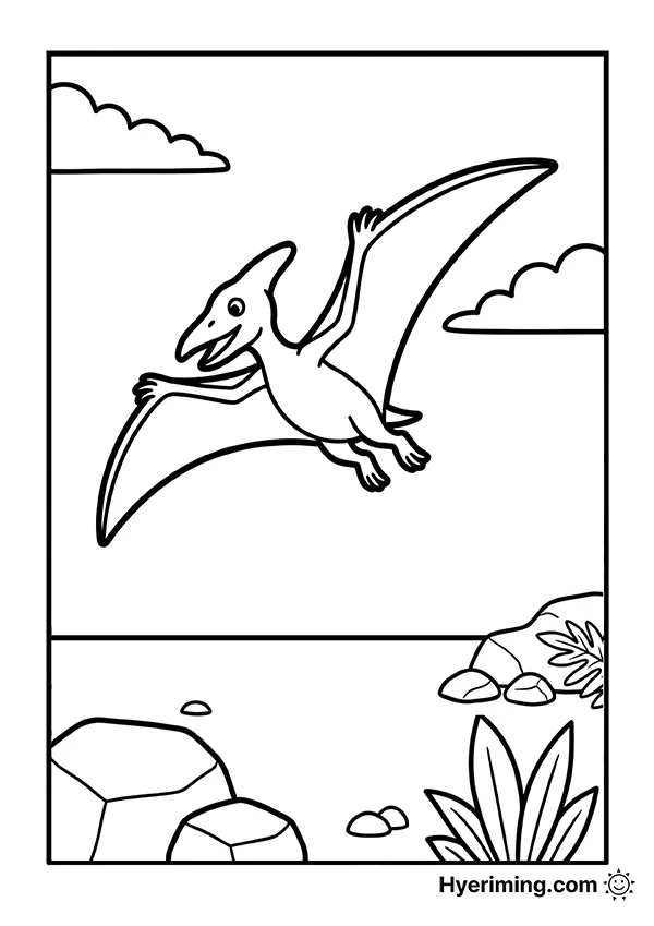 Pteranodon Coloring Page