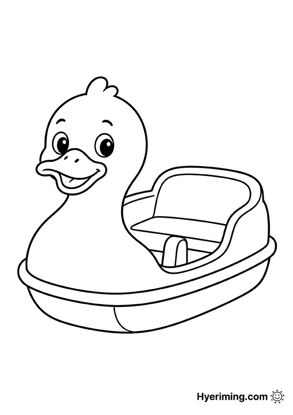 유아 활동 무료 프린트 🦆 오리배 오리보트 색칠공부 놀이자료