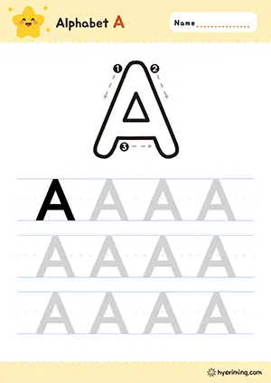 알파벳 대문자 A-Z 쓰기
