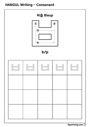 ㅂ Name & Sound