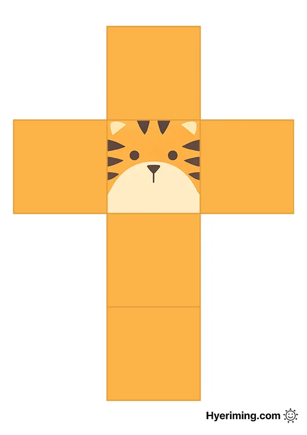 Square Tiger Paper Squishy