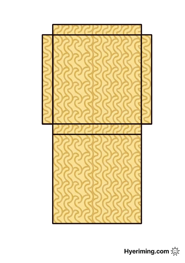 Raw Ramen Noodle Block Paper Squishy