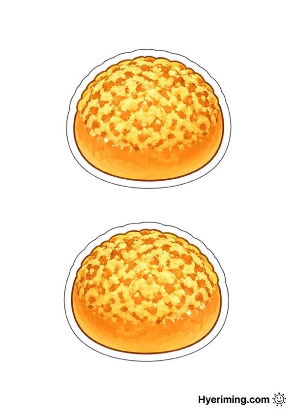 무료 프린트 종이스퀴시 🍞 소보루빵 만들기 도안 베이커리 놀이