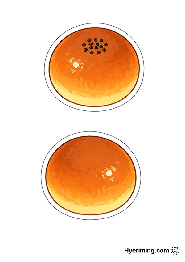 무료 프린트 종이스퀴시 🫘 단팥빵 만들기 도안 빵가게 놀이