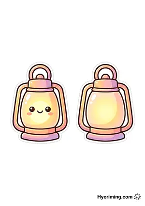 무료 스퀴시 도안 🏮 랜턴 소품 만들기